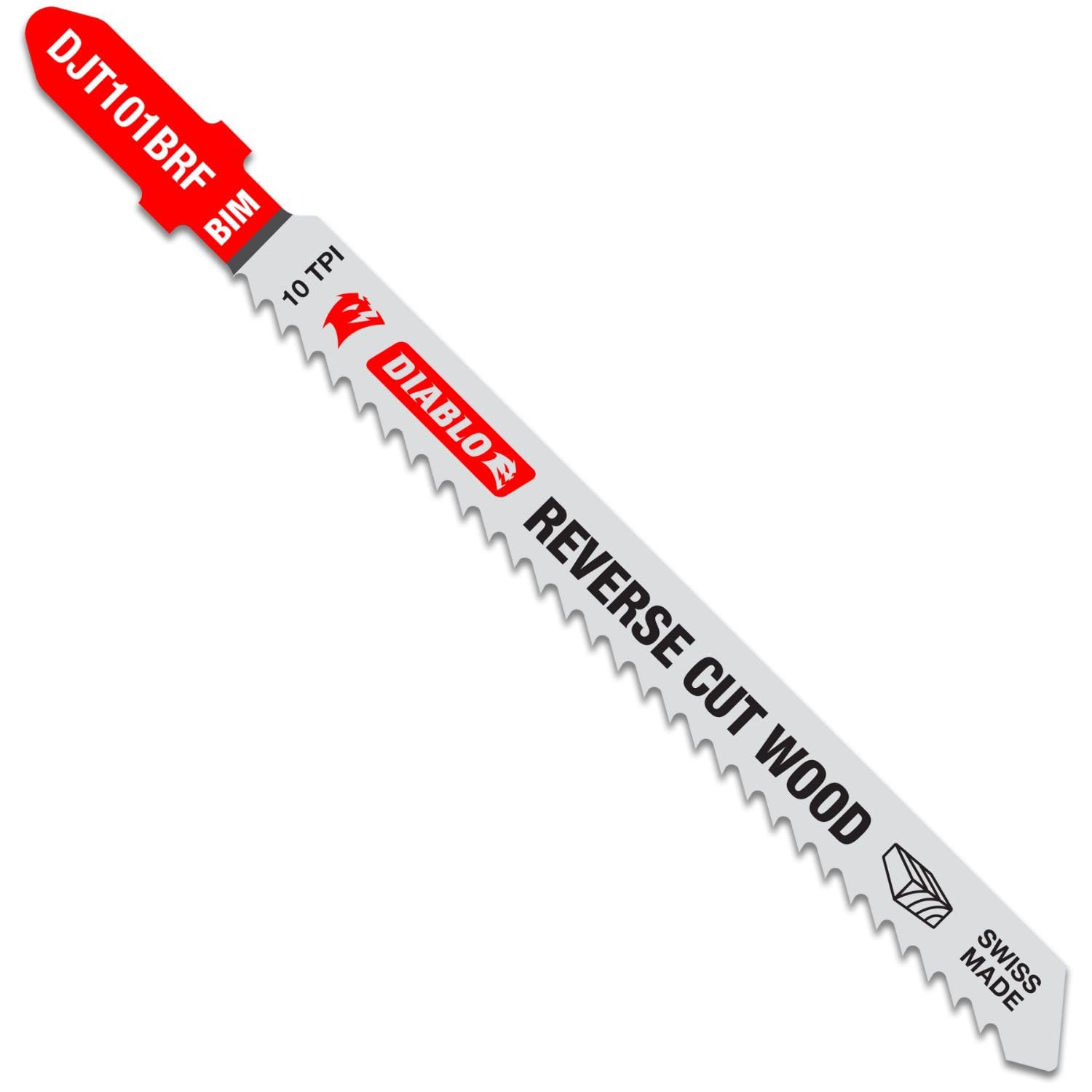 Diablo by Freud DJT101BRF5 4インチ 10 TPI バイメタル Tシャンク ジグソーブレード 木材のリバー