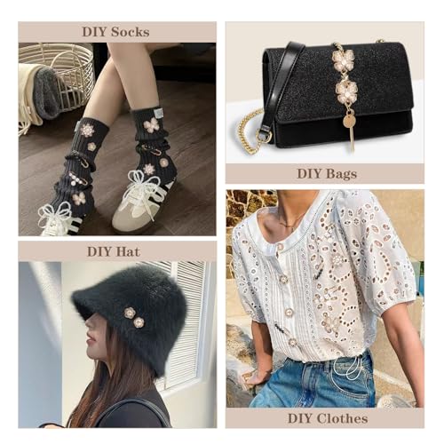 36PCS Shoes Charms for Sneakers Women - Durable Socks Bag Purse Decoration Charms for Fashion Girls Teens, Easy to Clip on Sneakers/Lace Accessories 5