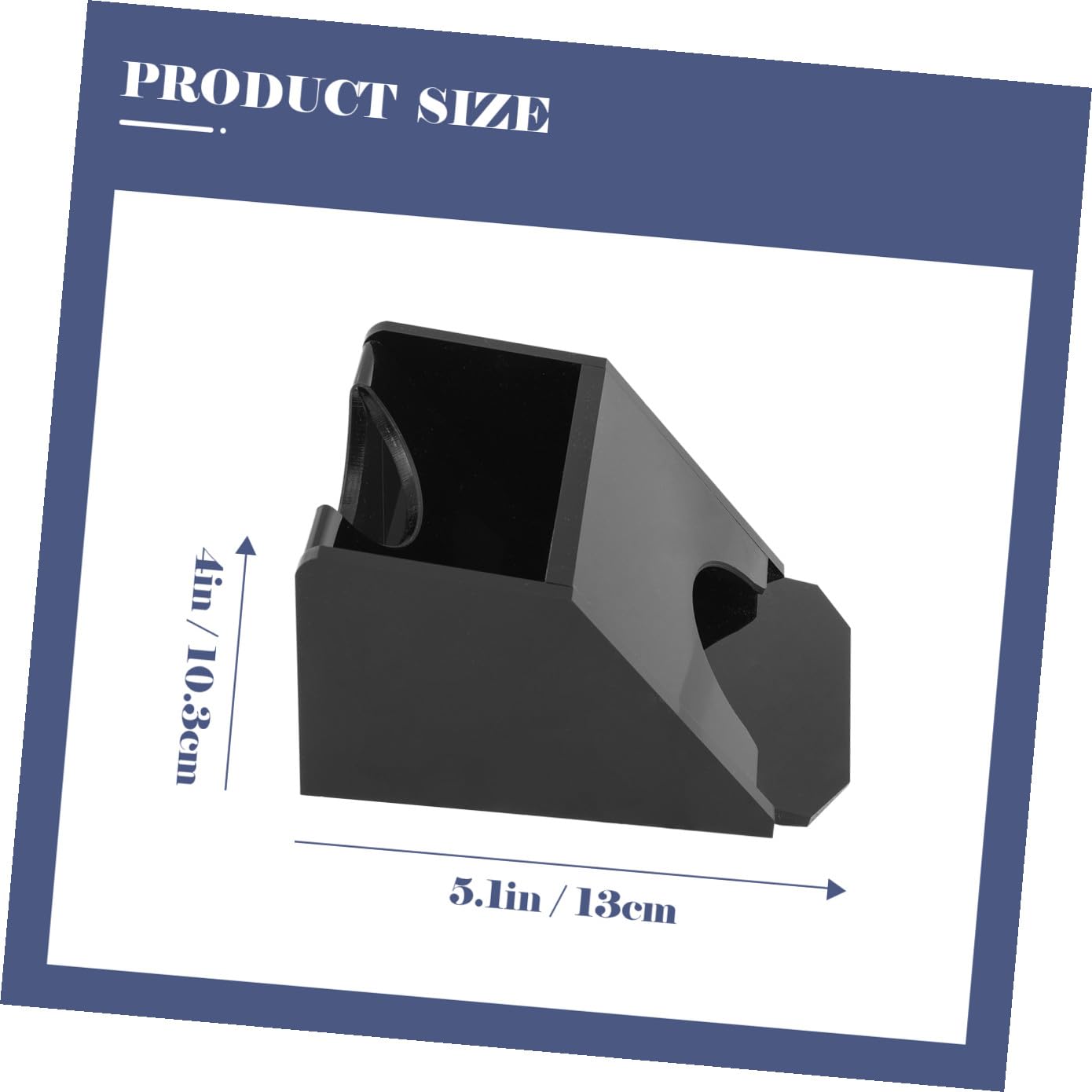 Toyvian Scarpa per Carte in Acrilico Nero per Giochi da Tavolo e Sale da Scacchi, Distributore di Carte Portatile Resistente e Sicuro