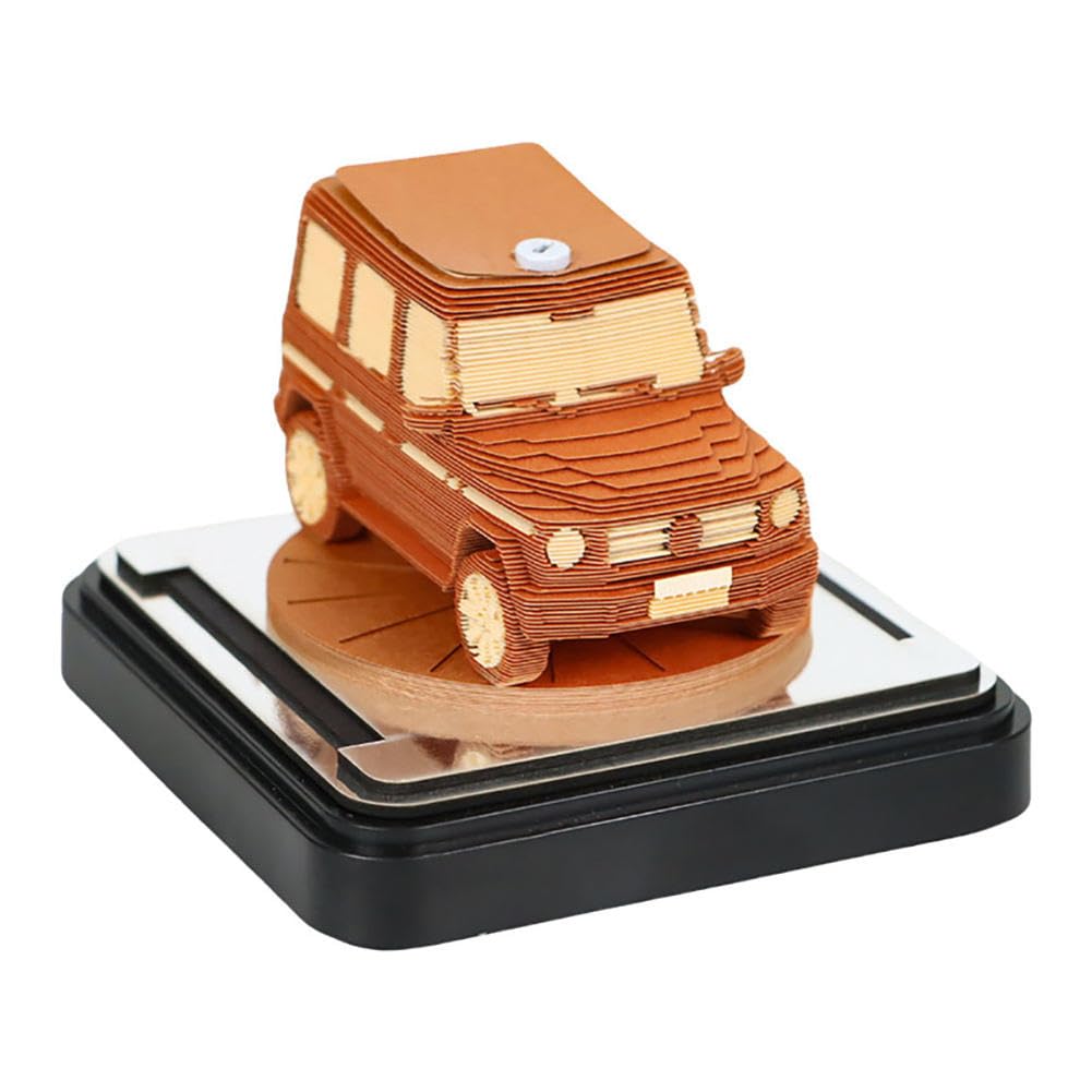Kalendarz 3D Calendar 2025 Calendar Tabs, Car Paper Engraved Calendar Is Suitable For Decorations Or Ornaments