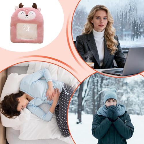 Chauffe-mains avec rembourrage confortable, coussin peluche mignon de lit - 4