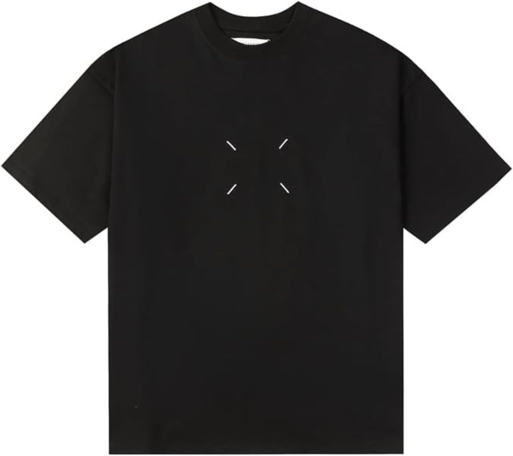 メンズ ゆったり カジュアル Tシャツ M-M-6 レディース ラウンドネック レタープリント マルタンジェラ Tシャツ [並行輸入品]