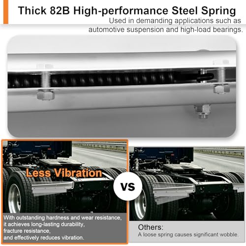Image of TIROL Stainless Steel Mudflap Hangers for Semi Trucks 2.5 inch Bolt Spacing 30 inch