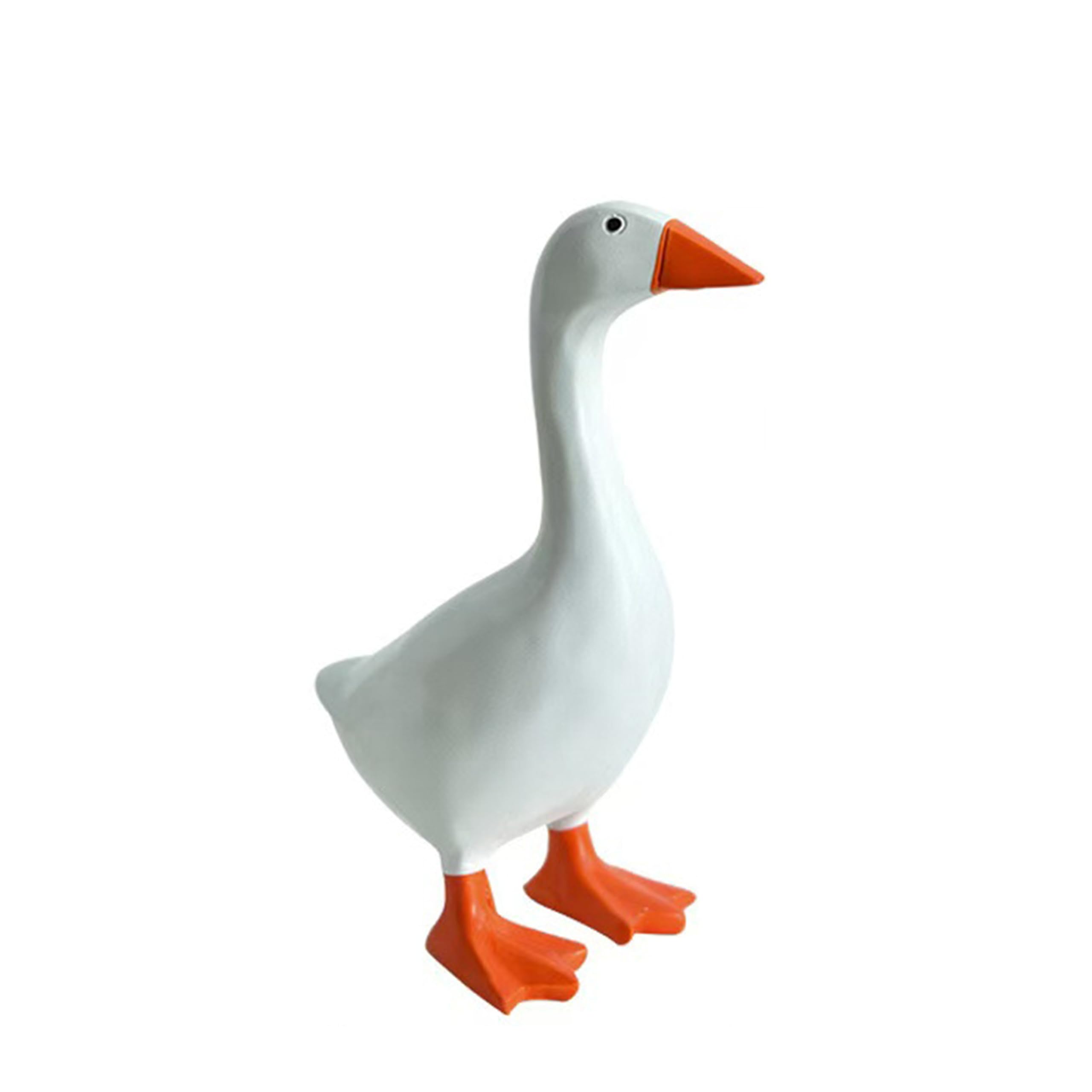 Guijinhao Magnetic Goose Duck Key Holder Cute Resin Goose Duck Statue Key Storage Ducks Gifts Figurine Desk Ornaments for Kitchen Office Bathroom Living Room Decor (C24-1)
