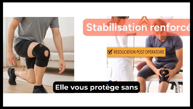 Genouillère LOOPYZ - Support Rotulien, Réglable - Pour Sport, Récupération