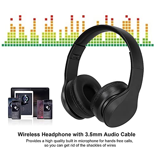 Fdit Bluetoooth 5.0 Headphones Foldable, Wireless Over Ear HeadSet Bulit in Mic, 40 Hours Playtime - Image 3