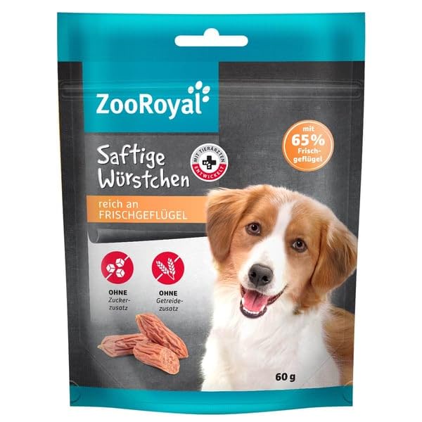 ZooRoyal Hund Saftige Würstchen 6x60g hundensnack trockenfutter tiernahrung hundfutter