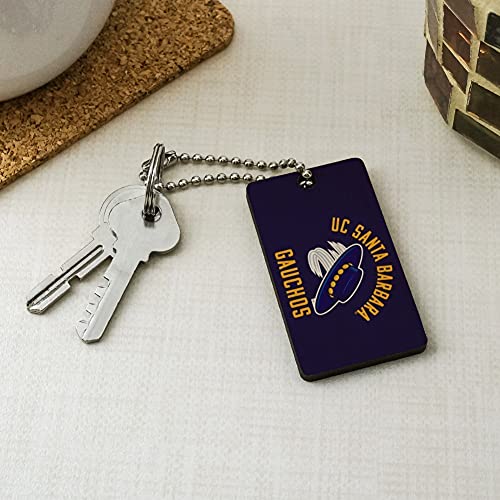 UC Santa Barbara Gauchos Wooden Rectangle Keychain