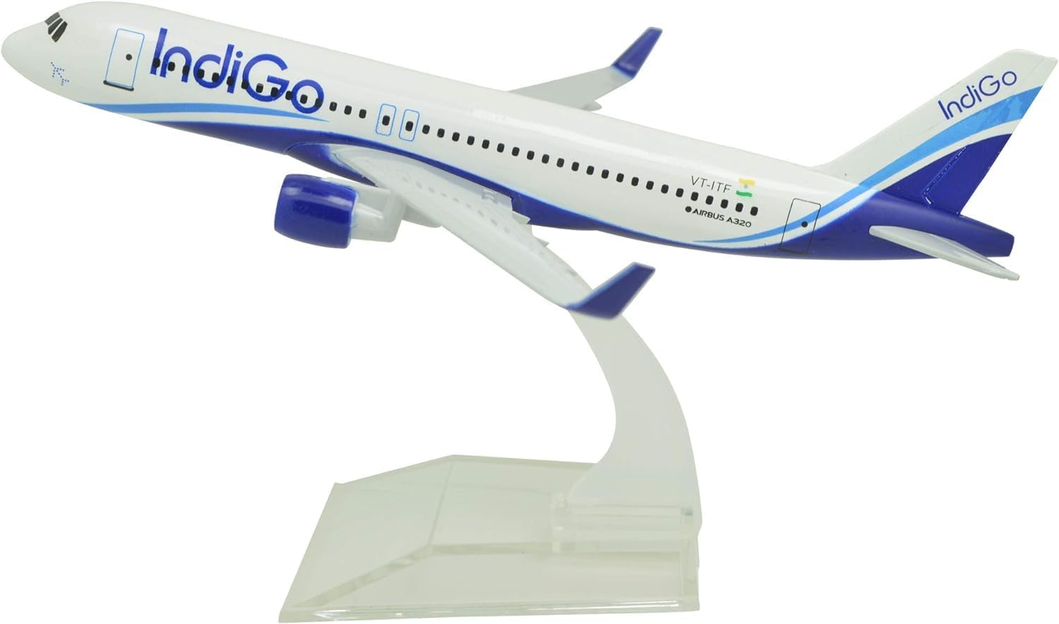 Giftrio Indigo A320 Aeroplane Display Model, 46 cm : Amazon.in