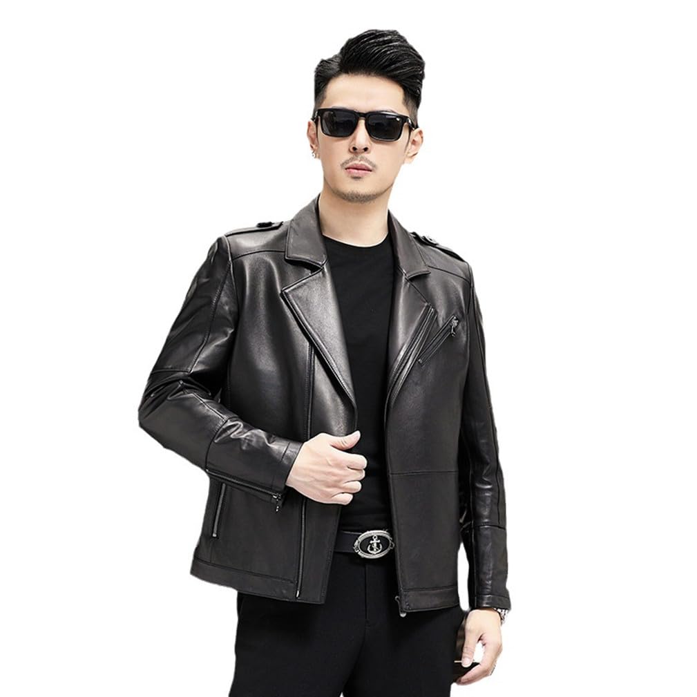 Amazon | [JINLUN] 革ジャン メンズ 本革 レザージャケット