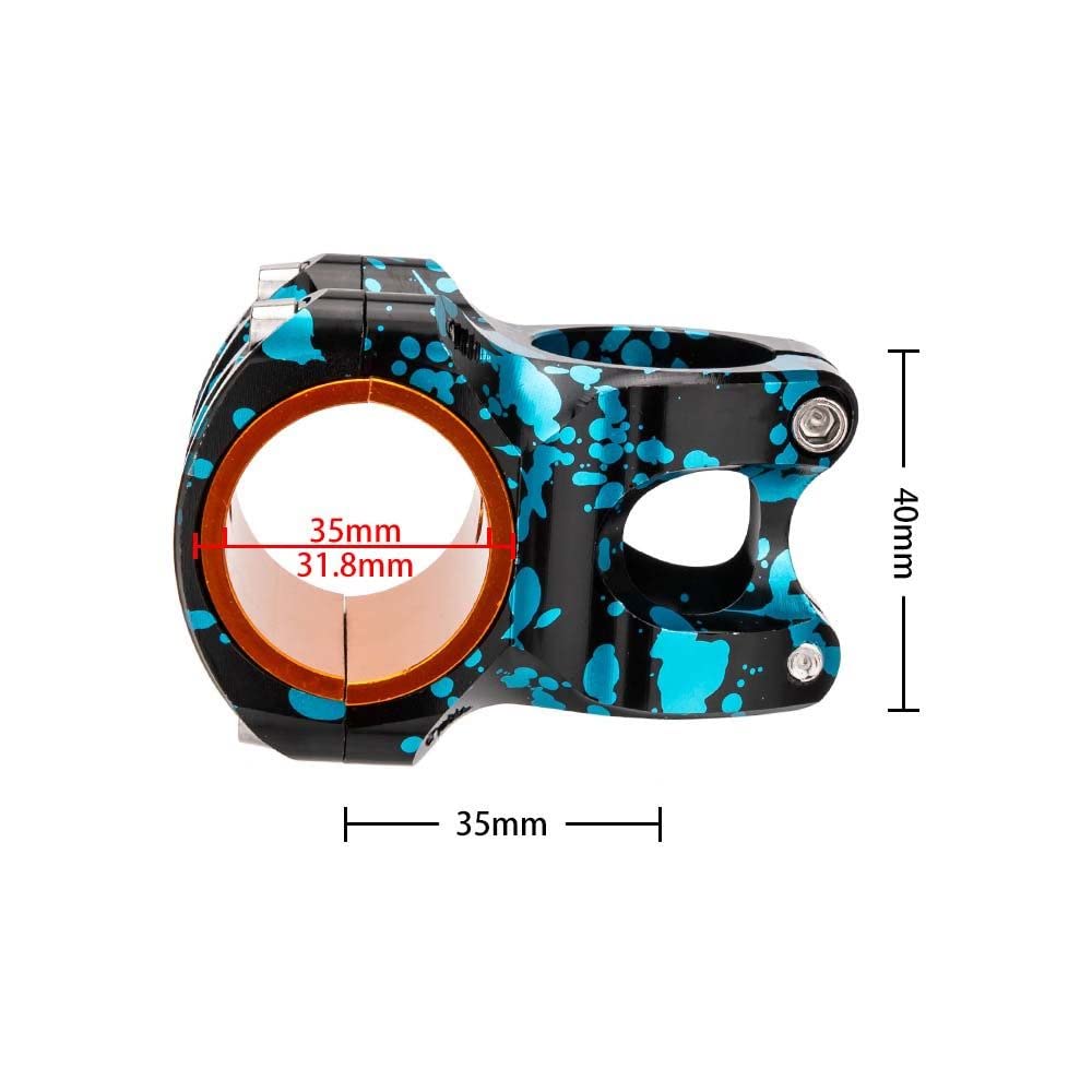 Attacco Manubrio MTB Attacco Manubrio Corto for Bici con Stelo Parti di Biciclette for Bicicletta Attacco for Mountain Bike for(Purple)