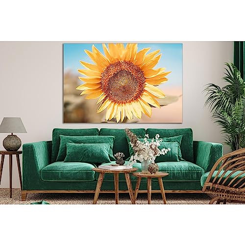 Girasol en lienzo decorativo ZELLART para iluminar el salón y pasillos de casa