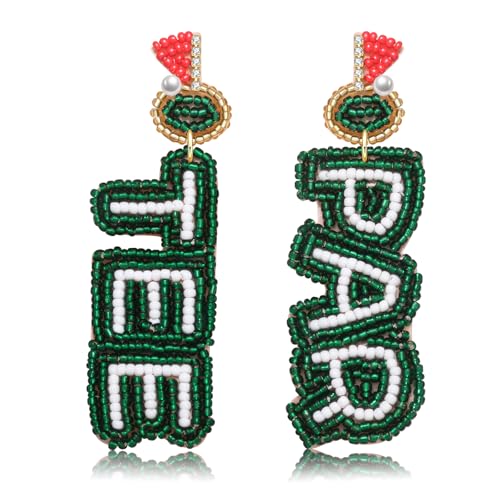 Golf Earrings Golf Ball Bag Cart Earrings Statement Golf Themed
