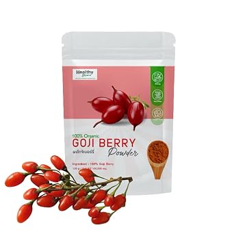 Pack of 2 Organic Goji Berry Powder | Lycium Barbarum Superfood | High in Antioxidants & Vitamin C | Smoothies, Shakes, Baking | Non-GMO, Vegan 100g