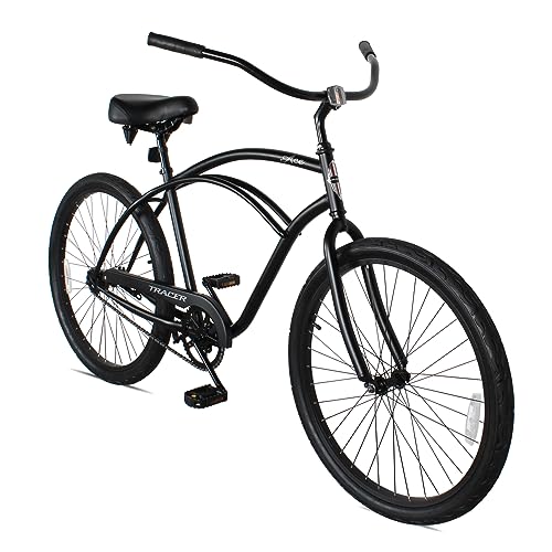 Trace ACE 26 Inch Beach Cruiser Bike, Single Speed Commute Bike Coaster Brake, Step-Through Bicycle...