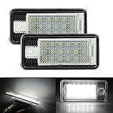 Luz de matrícula blanca pura de 6000 K para Audi S3 A4 B6 B7 A6 S6 Q7.