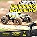 LAEGENDARY 1:16 Scale 4x4 Off-Road RC Truck - Hobby Grade Brushed Motor RC Car with 2 Batteries, Waterproof Fast Remote Control Car for Adults