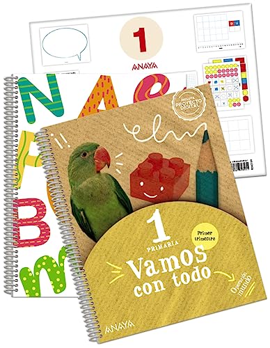 Vamos con todo 1. Primer trimestre. + Lectoescritura + Material manipulativo (Operación Mundo)