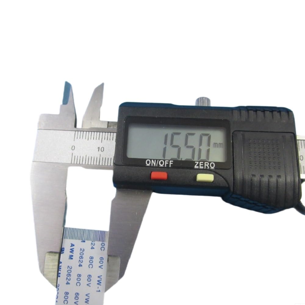 Câble Plat Flexible FFC AWM 20624 - 20 Broches, Pas 0.5mm - Longueur 20cm - Pour Connectiques électroniques