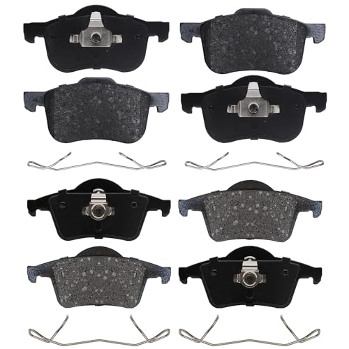 Image of Detroit Axle - 4pc Front and Rear Brake Pads for Volvo S60 S80 V70 XC70