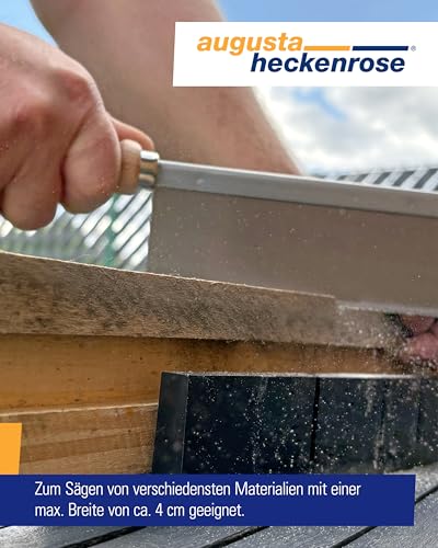 Foto von Augusta-Heckenrose Gehrungslade mit Feinsäge im Set I Schneidlade 250x68x48 mm aus stabilem Kunststoff zum präzisen Sägen auf Gehrung für 45° & 90° Winkel