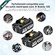 2X 18V 5,0Ah Ersatzakku für Ma-Kita + 3A DC18RC Ladegerät Kompatibel mit Makia 14.4V-18V BL1830 BL1850 BL1840 BL1860 BL1820 etc Werkzeugakku und DC18RC DC18RD DC18SF DC18RA DC18RF Ladegerät