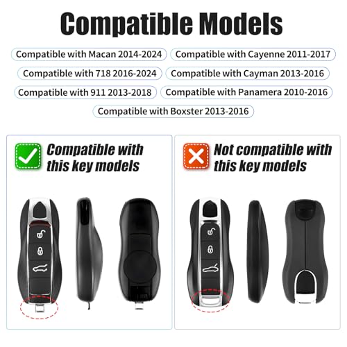 Coque clé grise n72 style classique Porsche Panamera Cayenne