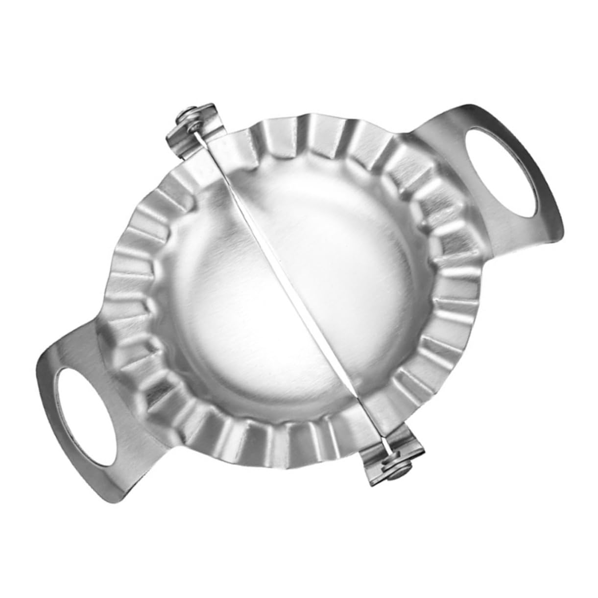 COLLBATH Stainless Steel Dumpling Maker Large Dough Press for Ravioli Empanadas and Pies Easy to Use Clean Crimped Design for Professional Results Home Kitchen