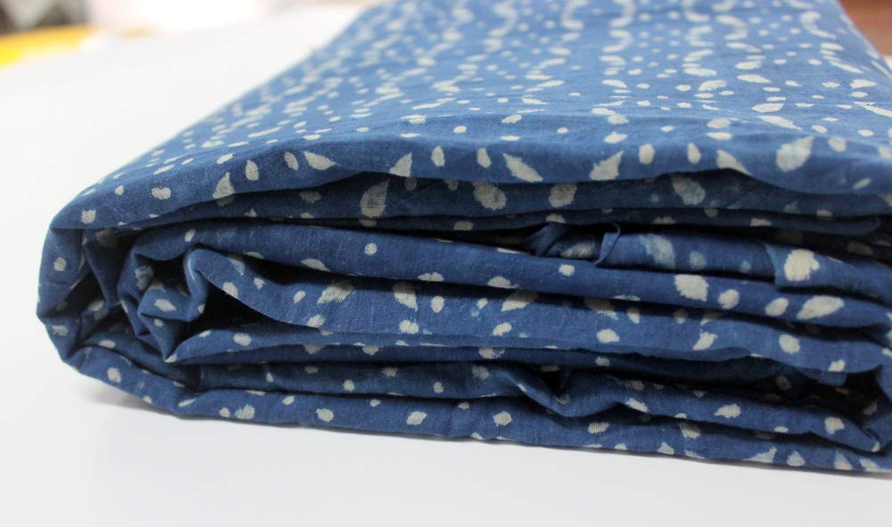 Tkanina bawełniana z nadrukiem blokowym, ręcznie drukowana, indyjska tkanina, miękka tkanina bawełniana firmy The Yard, Jaipuri Kurti Print materiał na szale, letnią sukienkę (10