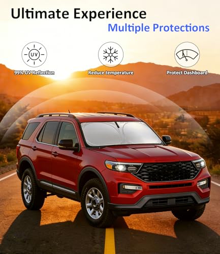 Image of Windshield Sun Shade for Ford Explorer 2020-2026 Accessories