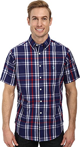 U.S. Polo Assn. Men's Plaid Single Pocket Sport Shirt