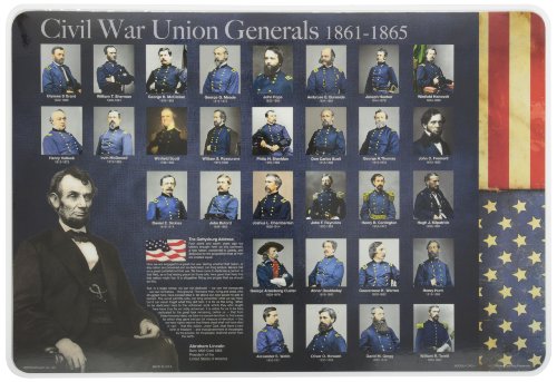 Painless Learning Civil War Generals Placemat