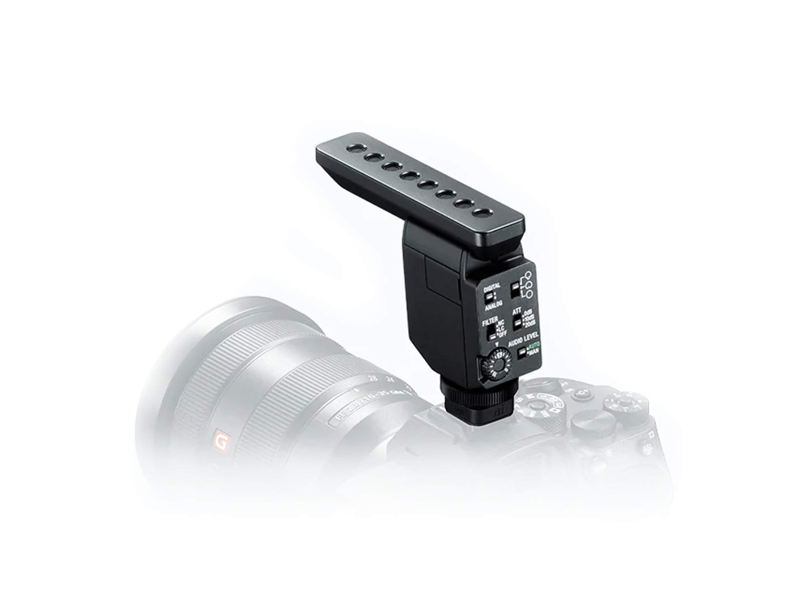 Sony ECM-B1M – Microfono Shotgun Digitale per Fotocamere Mirrorless, Audio Nitido e Direzionale, Perfetto per Vlogging, Riprese Video e Registrazioni Ambientali