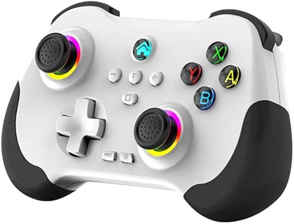 Corsair Z01 PC/PS4/PS3/iOS/Switch/Android ile Uyumlu Titreşimli RGB Bluetooth Gamepad, Beyaz