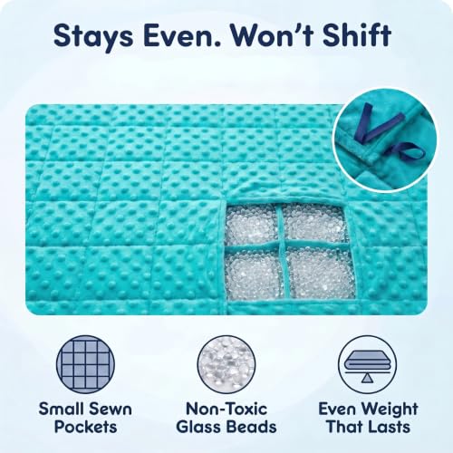 Image of Super Soft Weighted Blanket for Kids with Removable Cover - Children Heavy Blanket for Girls - Kids Weighted Blankets