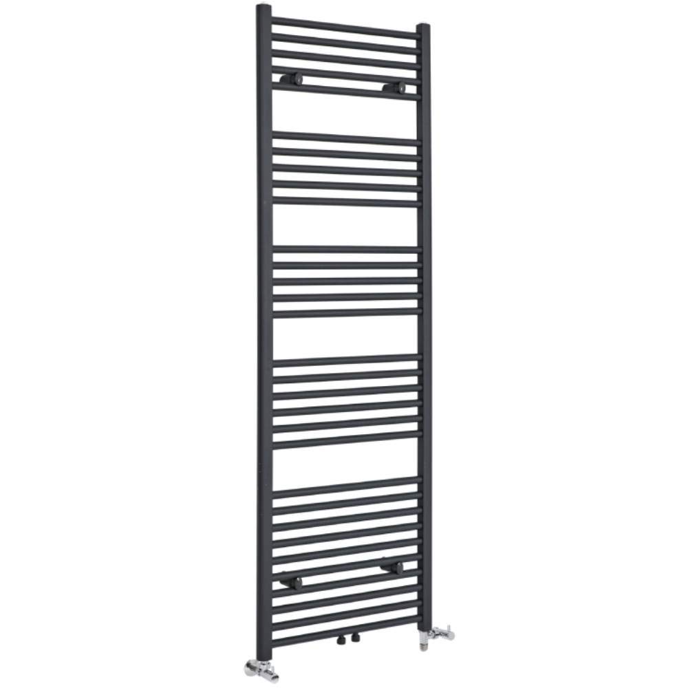 Milano Anthracite Neva Dual Fuel Heated Towel Rail - 1785Mm X 600Mm