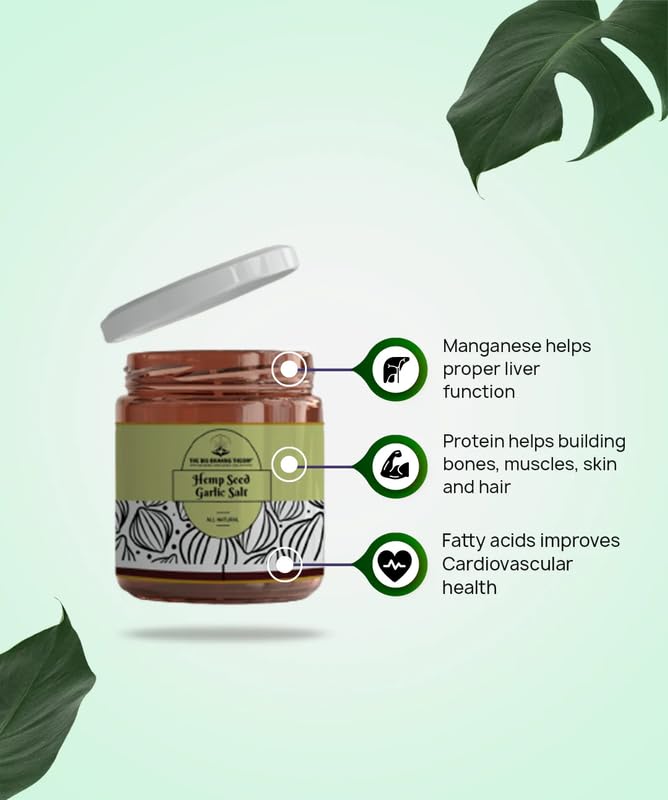 The Big Bhaang Theory Garlic Hemp Seed Salt | Pahadi Namak with Roasted Hemp & Himalayan Herbs | Traditional Digestive Salt for Fruits, Chaats & Salads | Women-Made | 25g - Image 2 thumbnail