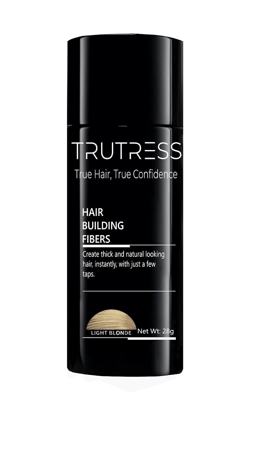 Hair Building Fibers, 28g - for Thinning Hair Instantly Thicker, Complete Looking Hair 6 Shades for Men Women (Black)