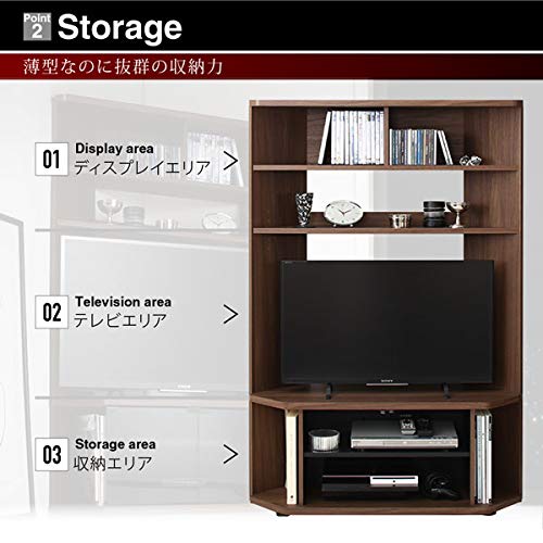 Amazon｜SEMI-TU 超薄型ハイタイプコーナーテレビボード Nova-next