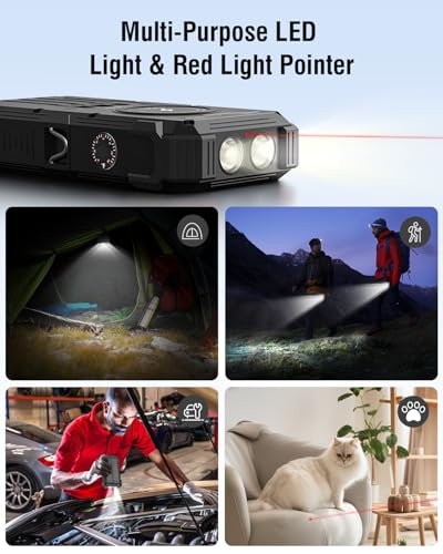 Image of Sudrov Solar Charger Power Bank, 20000mAh Wireless Portable Charger with USB-C in /Output, QC3.0 Fast Charging 15W 4 Ports Outdoor Battery Pack Built-in Dual Led Flashlights for iPhone Samsung etc