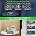 MOSUO Reloj Despertador Digital, USB Recargable Reloj Alarma Electrónico Pantalla LED Espejo...