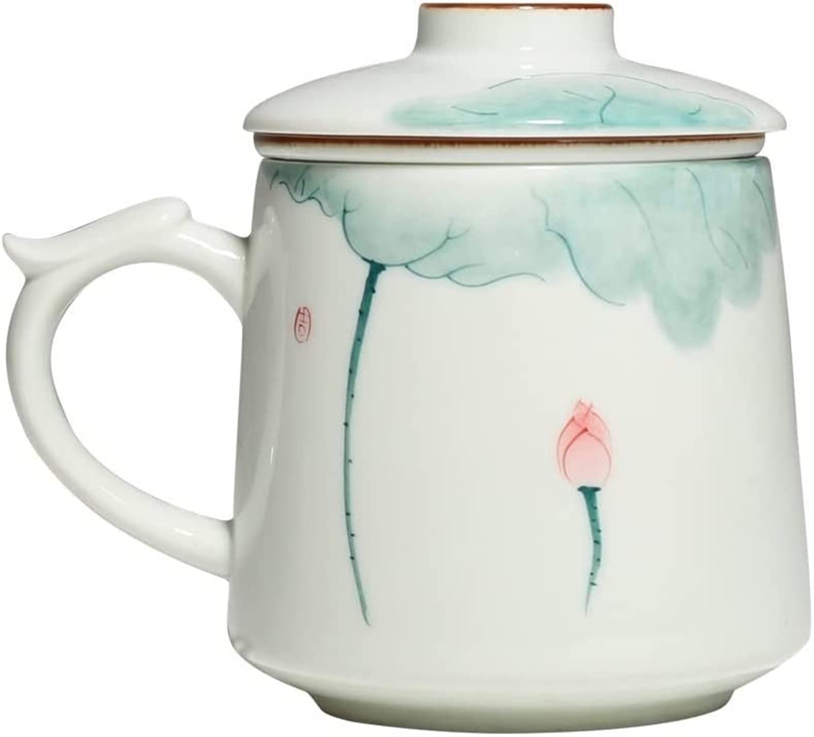 Kubek do picia ceramiczny kubek do picia kubek do kawy z pokrywką kubek do kawy latte kubek do herbaty wypalanie w wysokiej temperaturze i trwały 357 ml kubek do kawy filiżanka do kawy