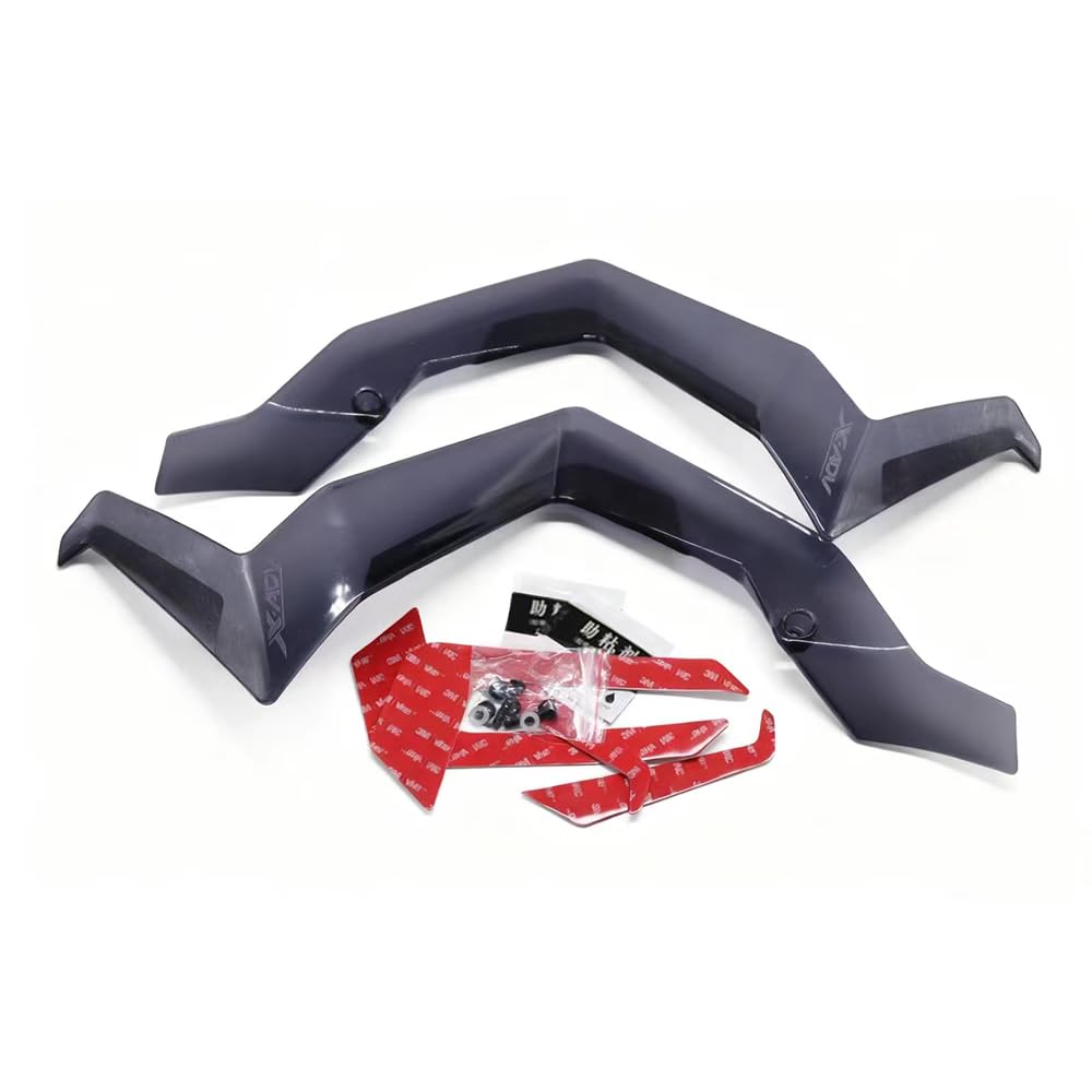 Para X-ADV 750 X ADV750 XADV 750 2025 - Nuevos accesorios para motocicletas Deflector lateral aire Protección de piernas laterales Revestimiento lateral Decoración Deflector de viento (gris)