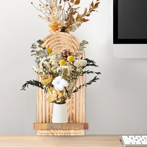 1 conjunto de prateleiras flutuantes de madeira maciça – Pratelei...