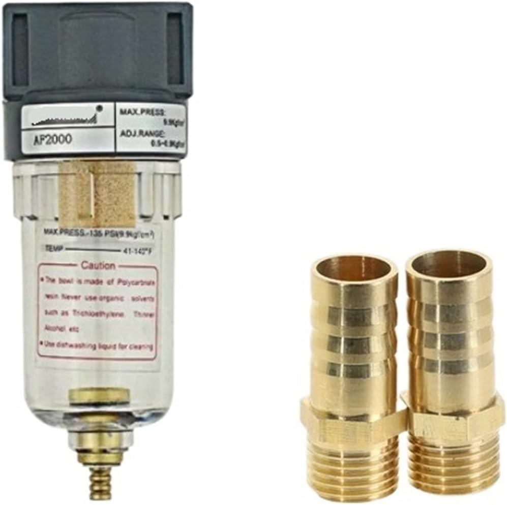 All-Copper Filter Element AF2000 Pneumatic Accessories air Filter Accessories Compressor Oil-Water Separation Source Processing Unit(AF2000-W-BT-12MM)
