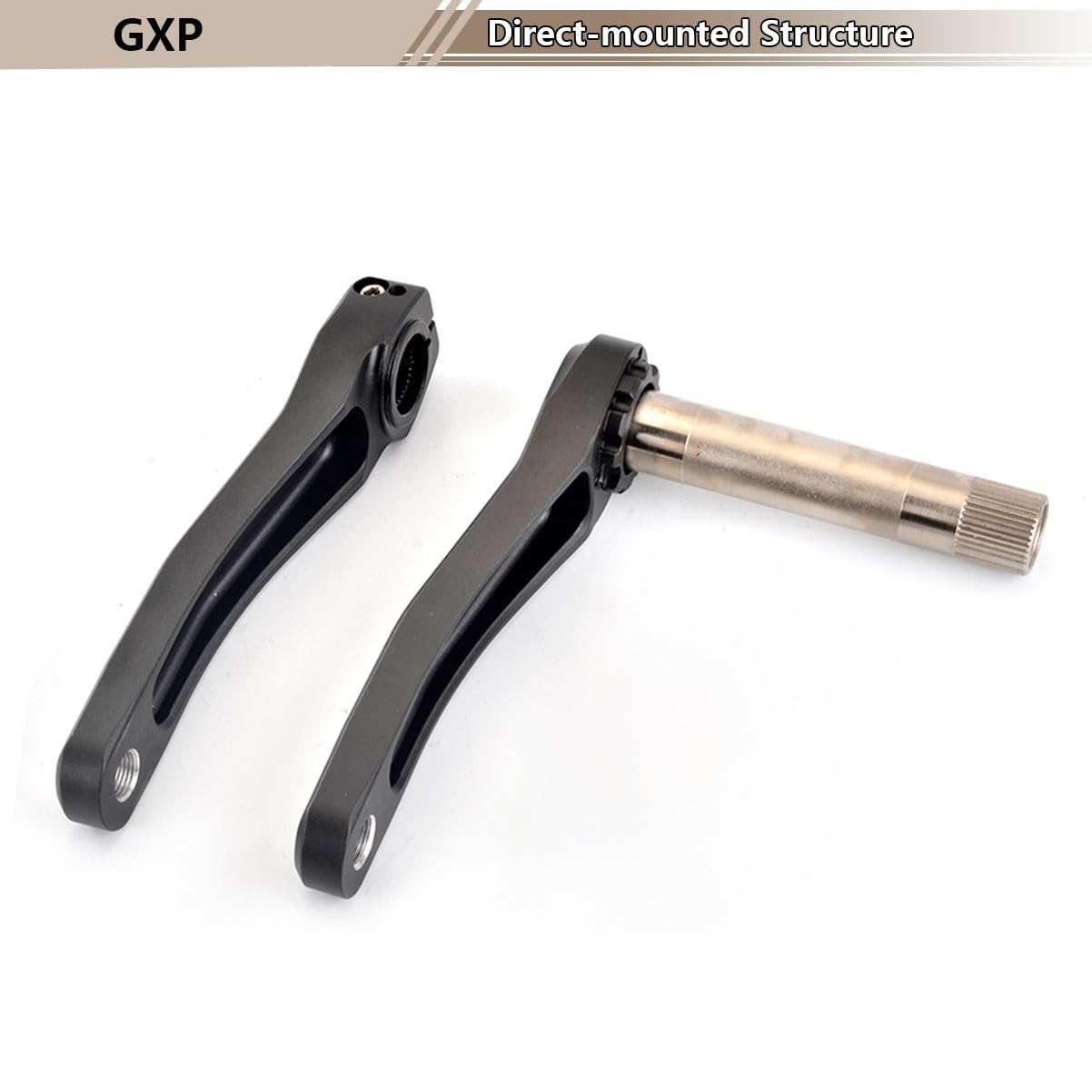 110/127/140/150/155/160mm Bielas para Bicicleta GXP Aleación De Aluminio Hollow Integrated Brazo Izquierdo Y Derecho Juegos De Bielas Plegables para Bicicletas