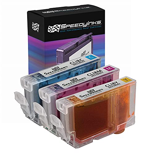 SPEEDYINKS Compatible Ink Cartridge Replacement for Canon CLI8 (1 Cyan, 1 Magenta, 1 Yellow, 3 Cartridge Pack) for use in Canon iP4200, iP5200, iP5200R, iP6600D, MP500, MP800, MP800R, MP830