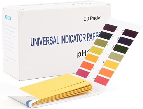 pH 1 14 Test Strips Accurately Determine pH in Food, Water, Urine Color Chart (80pcs)