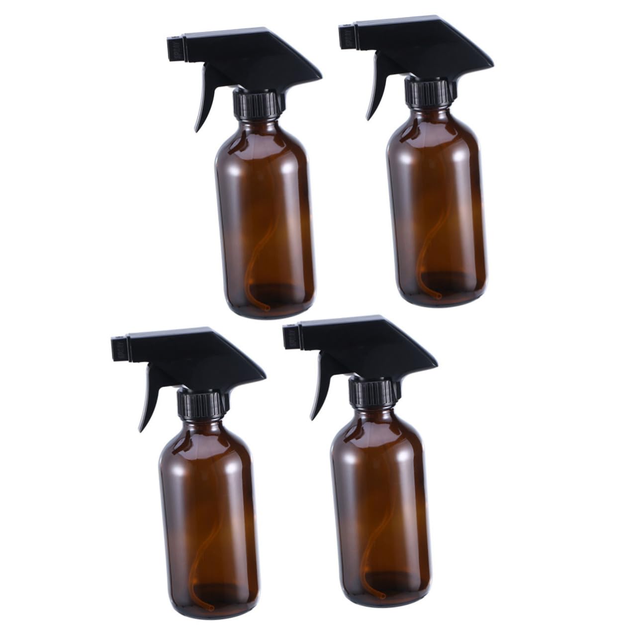 4 Stück 250ml Glas Sprühflaschen Braun Mit Sprühkopf Wiederbefüllbare Glasbehälter Für Reinigung Aromatherapie Pflanzenbewässerung Und Salongebrauch