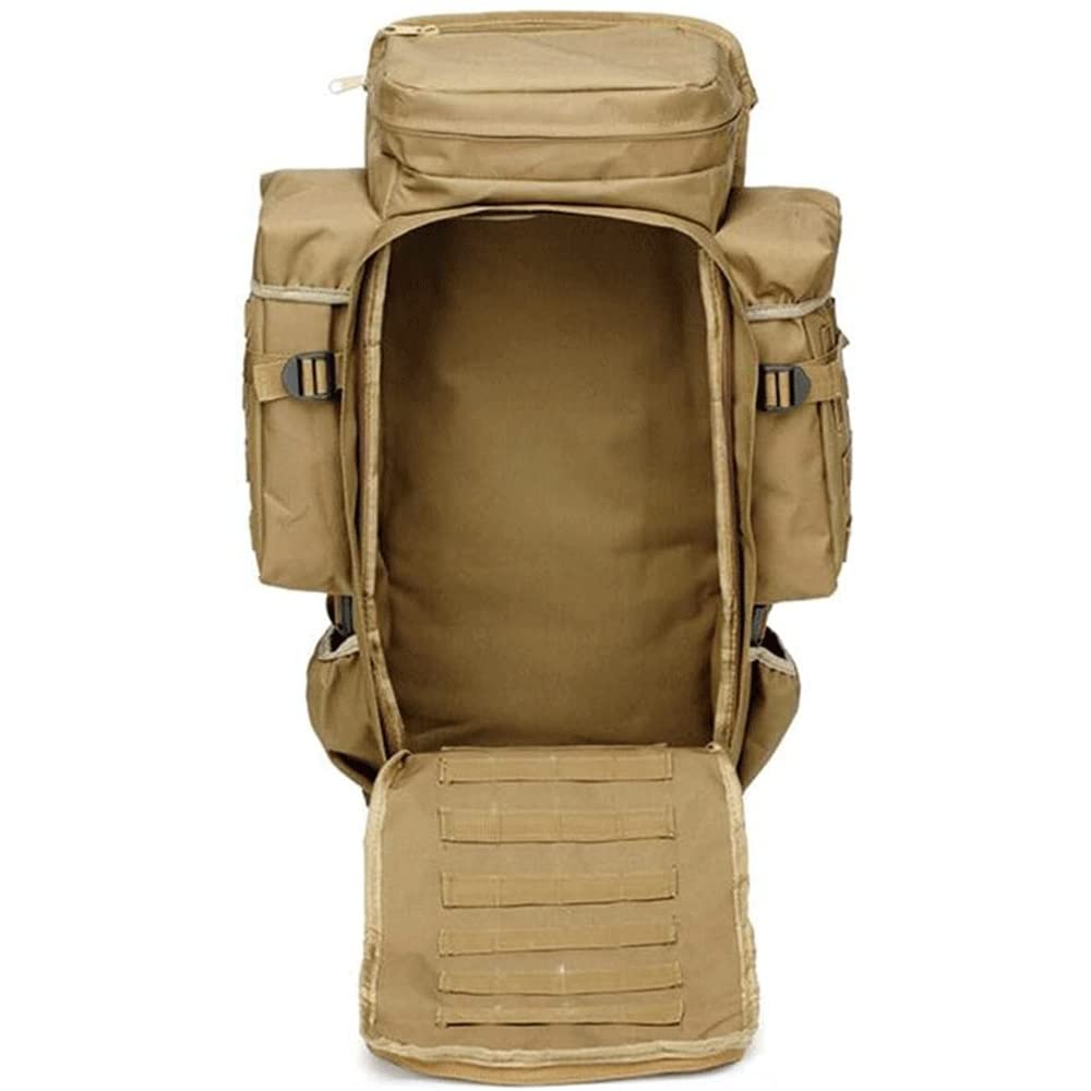 Rucksack,Taktischer Gewehrrucksack,56-75L,Outdoor Wandern Daypacks Wasserdicht Militär Taschen für Männer Reisen Camping Jagd Trekking Klettern Rucksack (Color : A)